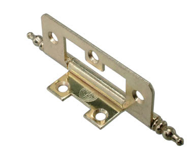 Flush Hinge with Finial 63mm x 25mm EB