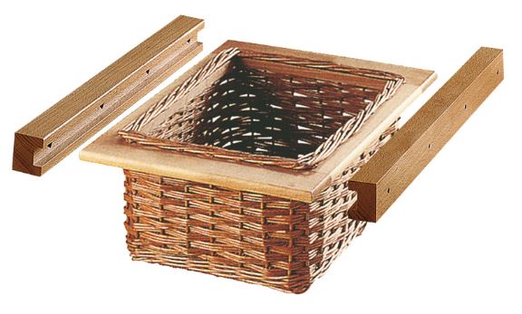 Wicker Basket & Runners 500mm Cabinet