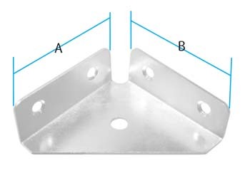 Bracket / 63mm x 63mm (Pack of 10) (Dimensions)