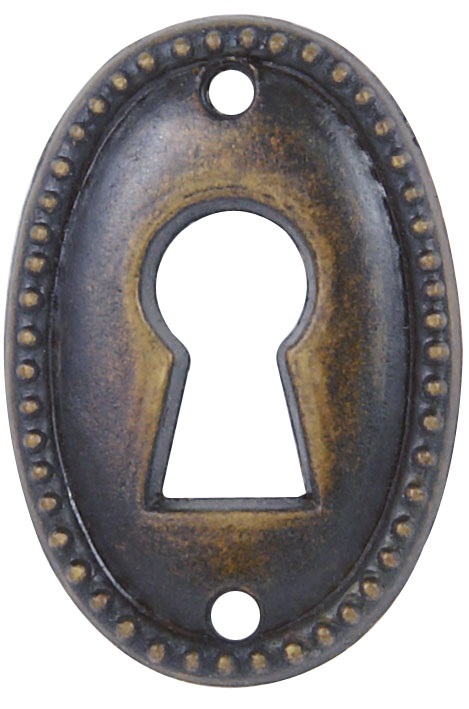 Oval Bronze Escutcheon