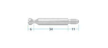 System 'S' M6 Straight Bolt (Pack of 10) (Dimensions)
