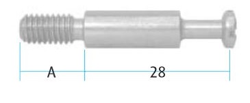 Bolt for UKD0511 Cam / 8mm Thread (Pack of 10) (Dimensions)