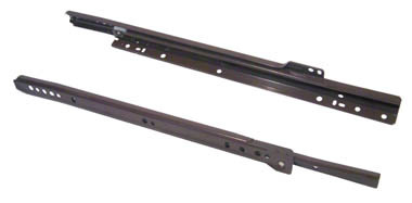 Roller Drawer Slides Bottom Fix 300mm (12") Brown