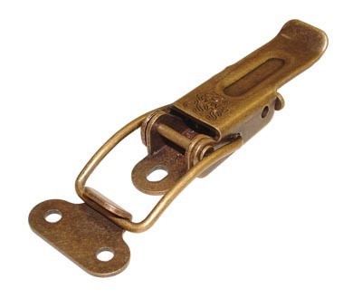 Locking Toggle Catch with Plate Bronzed