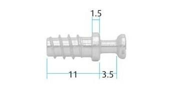 Bolt for 'D' Fix Cam SKD2420 (Pack of 10) (Dimensions)