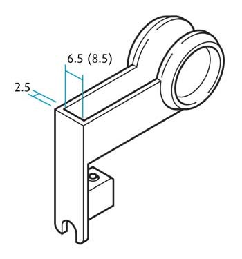 Handle For Glass Sliding Door System (Dimensions)