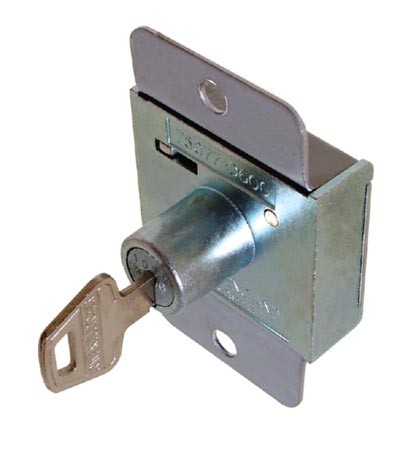 Screw on Cupboard Lock / Keyed Alike / Cylinder Length 22mm