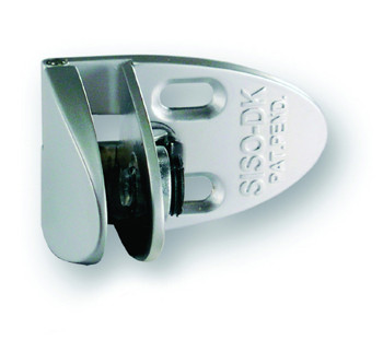 Badge Centre Glass Door Hinge Chrome Plated