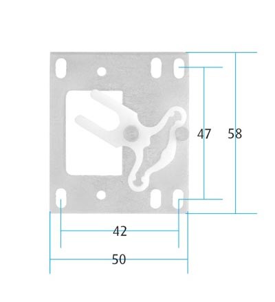 Trigger Plate / Load 17N Zinc Plated (Dimensions)