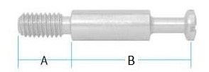 Bolt for UKD0511 Cam / 12mm Thread (Pack of 10) (Dimensions)