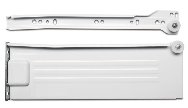 86mm High x 350mm Cream Pan Drawer Slide