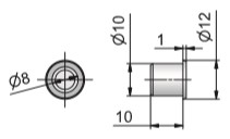 ML 10mm Striker Socket (Dimensions)