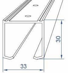 Herkules Bi-Fold 1500mm 2 Door Set (Dimensions)